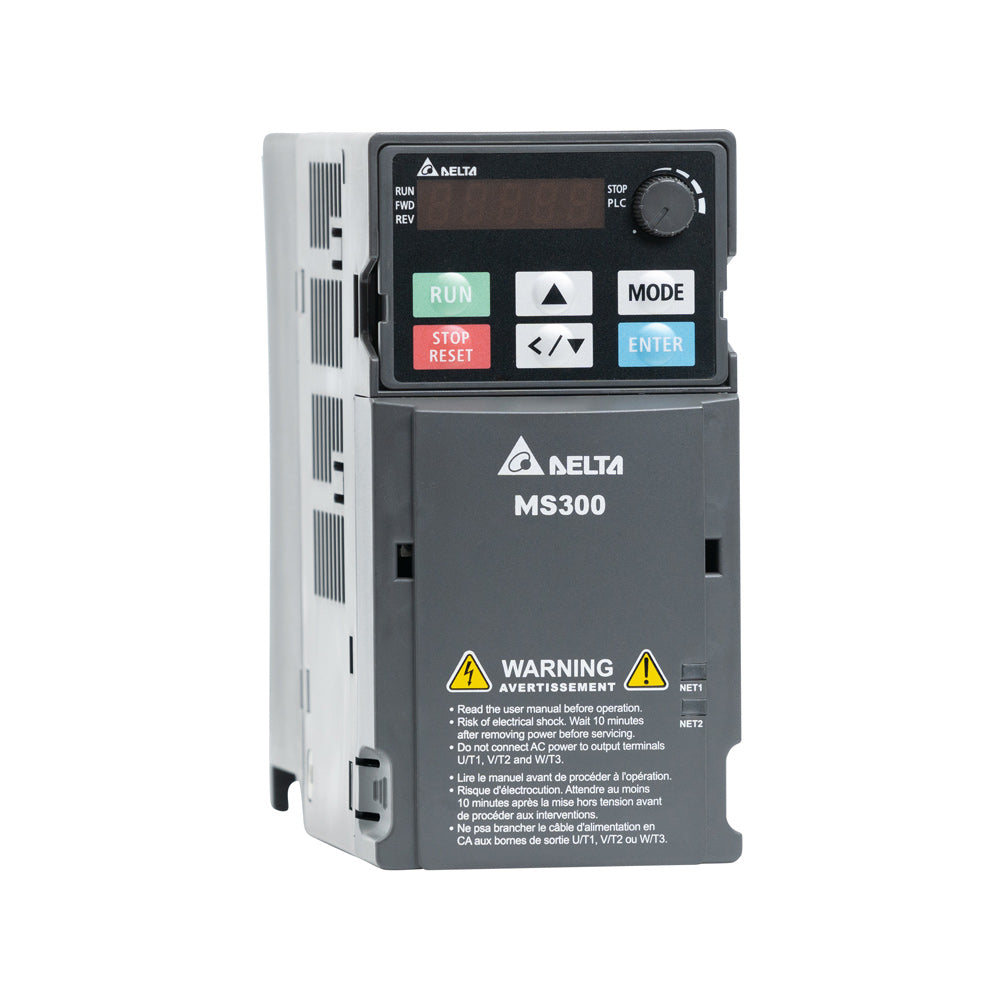 VFD7A5MS23ANSAA     Variador de Frecuencia Serie MS300 de 230 VAC   2.0 HP / 1.5 kW / 7.5 A